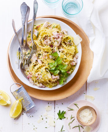 Pâtes au lapin et au citron