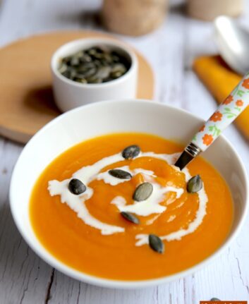 Velouté au butternut et sirop d'érable