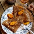 Crêpes sans gluten aux pommes et caramel