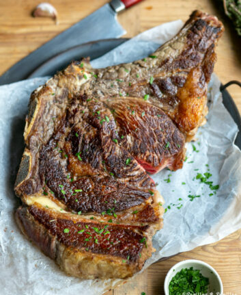 Côte de boeuf à la plancha cuite