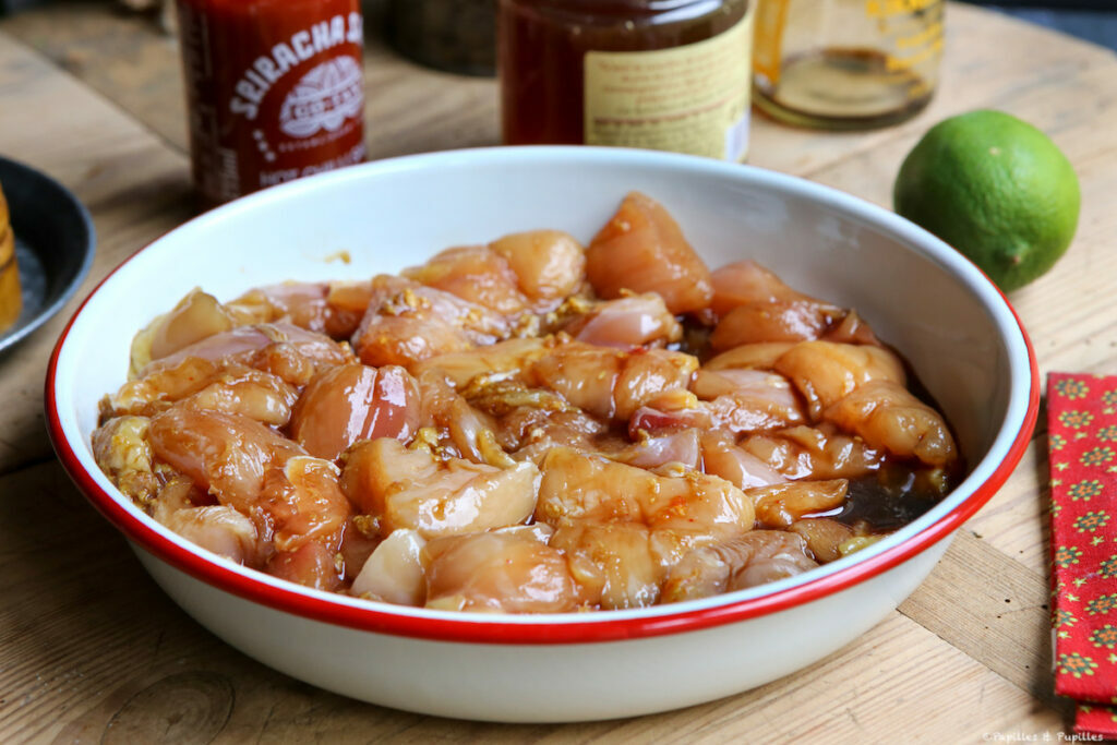 Blancs de poulet au miel, gingembre et sauce soja