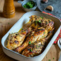 Cuisses de poulet à la moutarde, au miel et au thym