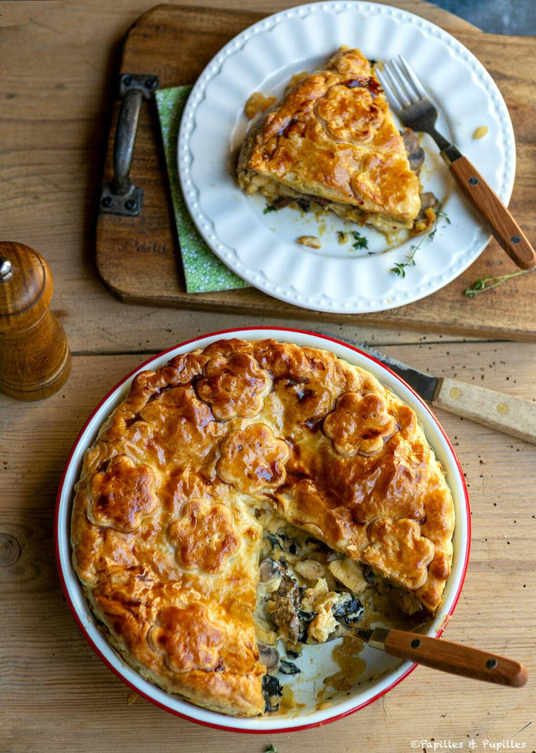 Recette Tourte Poulet Champignons