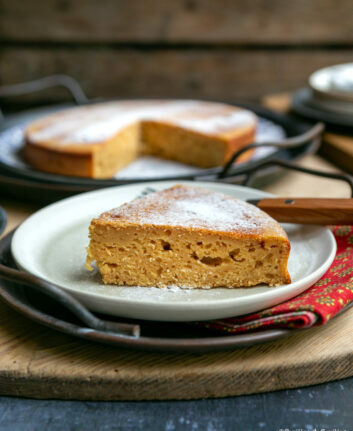 Gâteau à la ricottan rhum, citron, vanille