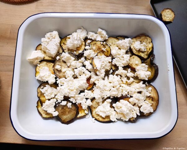 Aubergines et ricotta