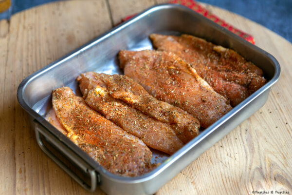 Blancs de poulet enrobés