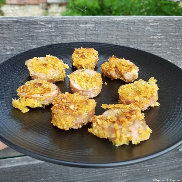 Andouillette panée à la moutarde et panko