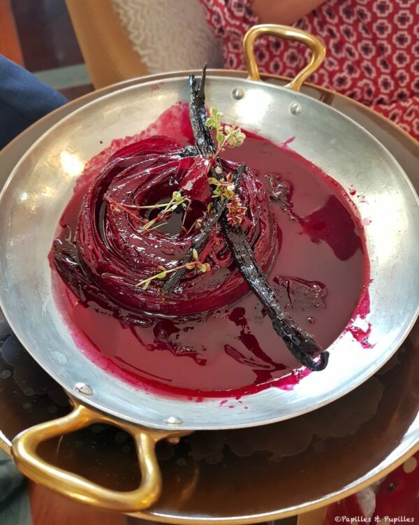 Betterave et rhubarbe au four à la vanille