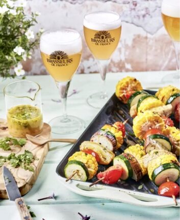 Brochette de légumes d'été