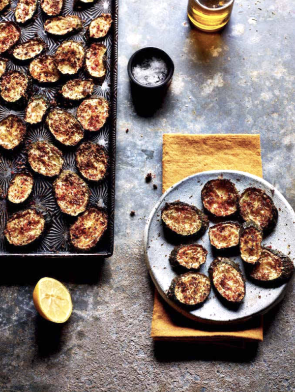 Courgettes grillées au citron