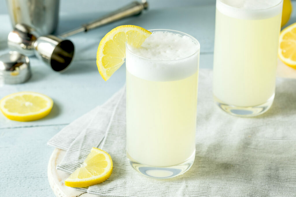 Gin fizz avec blanc d'oeuf © Brent Hofacker shutterstock