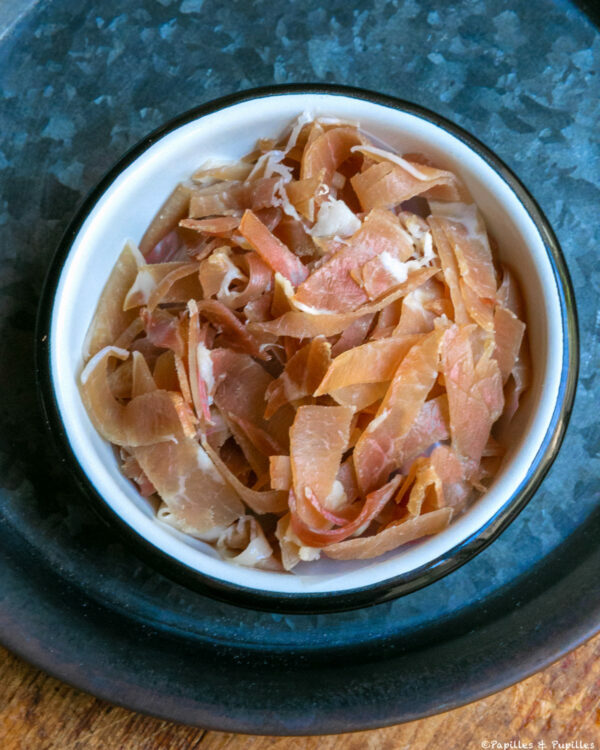 Lamelles de jambon cru