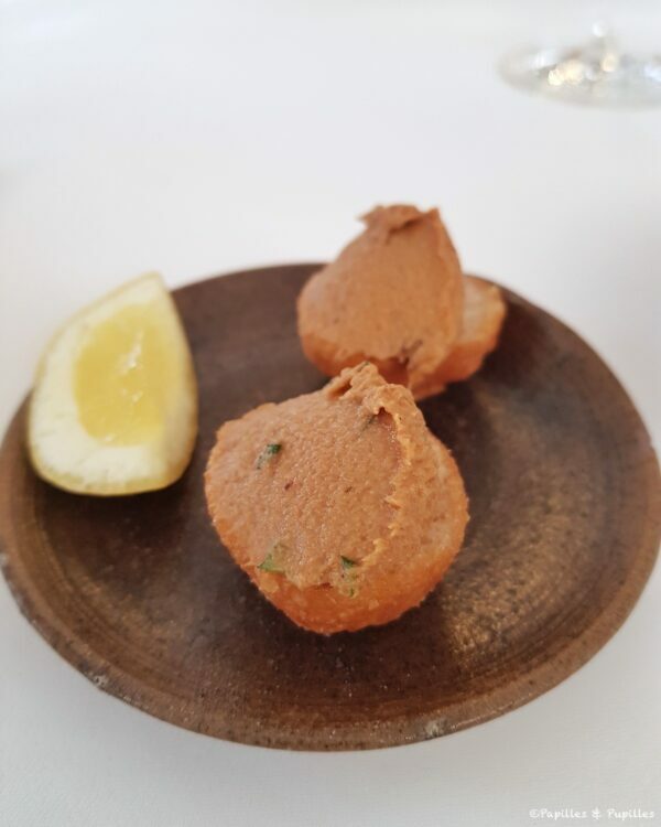 Pain frit à la crème de sardines