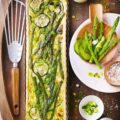 Quiche aux asperges vertes et courgette