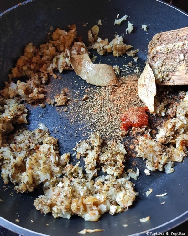 Ajout ail piment épices