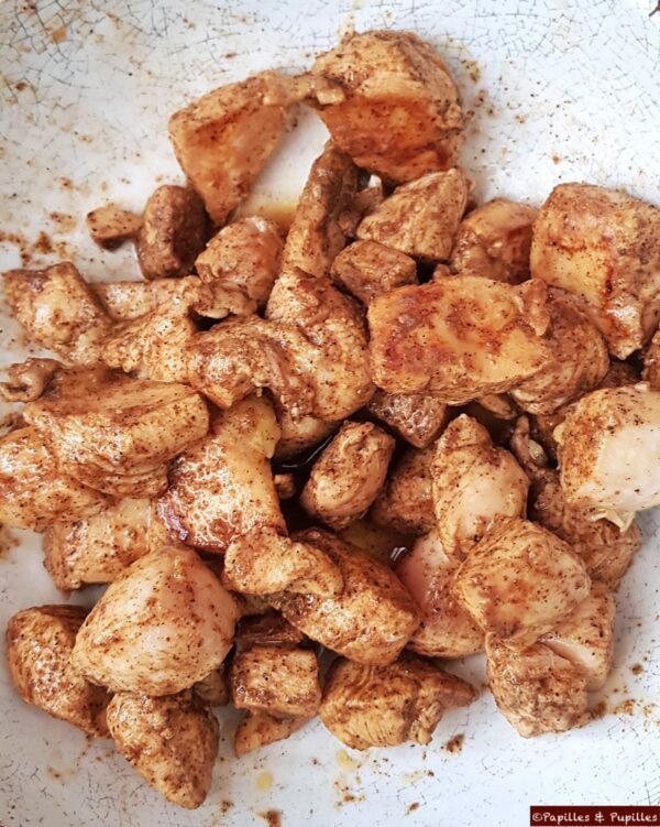 Poulet assaisonné doré