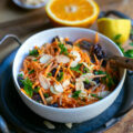 Salade de carottes râpées aux saveurs orientales