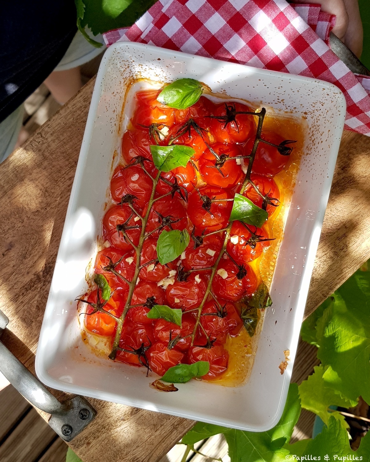 Tomates cerises rôties au four