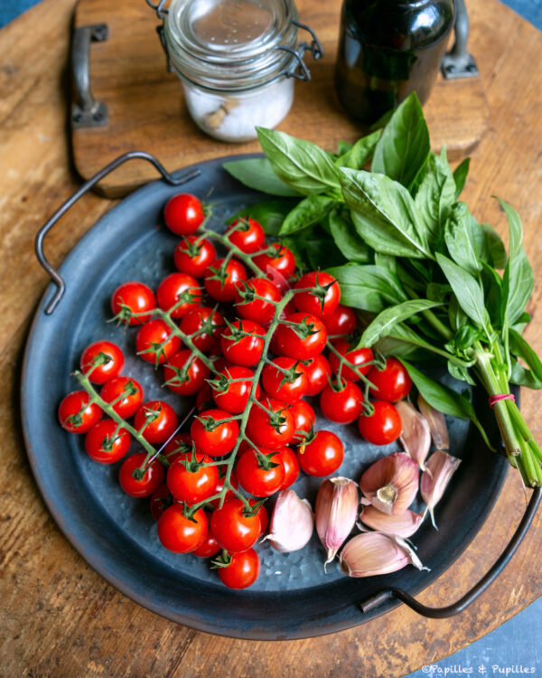 Tomates confites Ingrédients de la recette