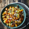 Wok de pommes de terre, butternut et fruits secs © Amélie Roche CNIPT