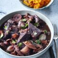 Bourguignon de boeuf, écrasée de butternut aux marrons © : Amélie Roche pour Les Viandes Bio/Interbev
