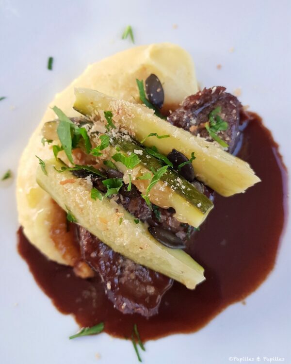 Médaillon de joue de boeuf à la bière