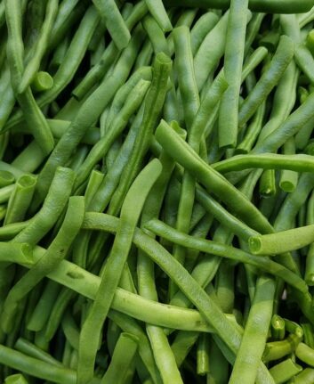 Haricots verts équeutés