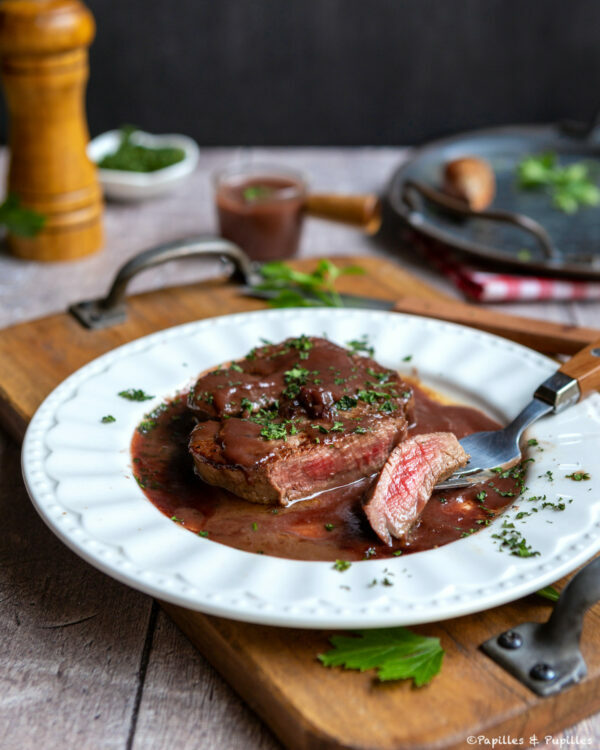 Pavés de boeuf façon tournedos