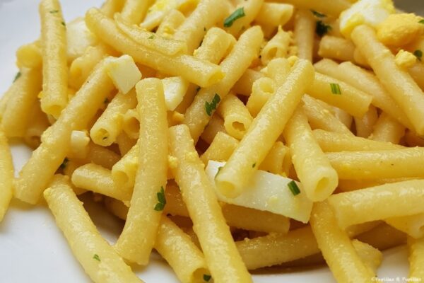 Pâtes aux oeufs durs