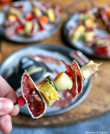 Brochettes saucisson pomme sauge