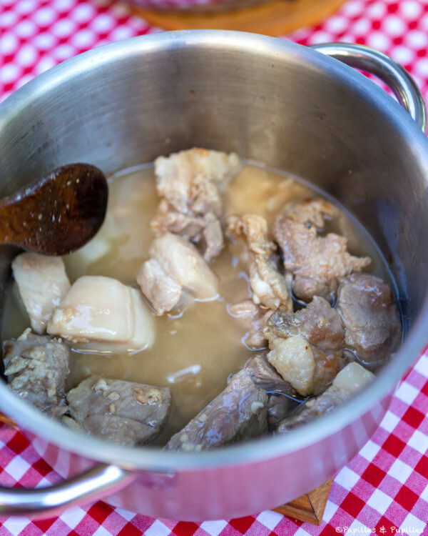 Préparation des rillettes