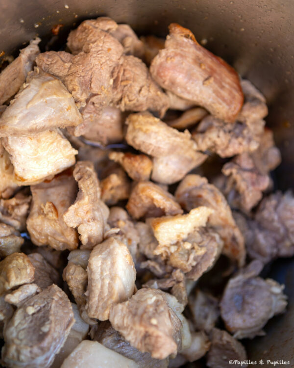 Préparation des rillettes