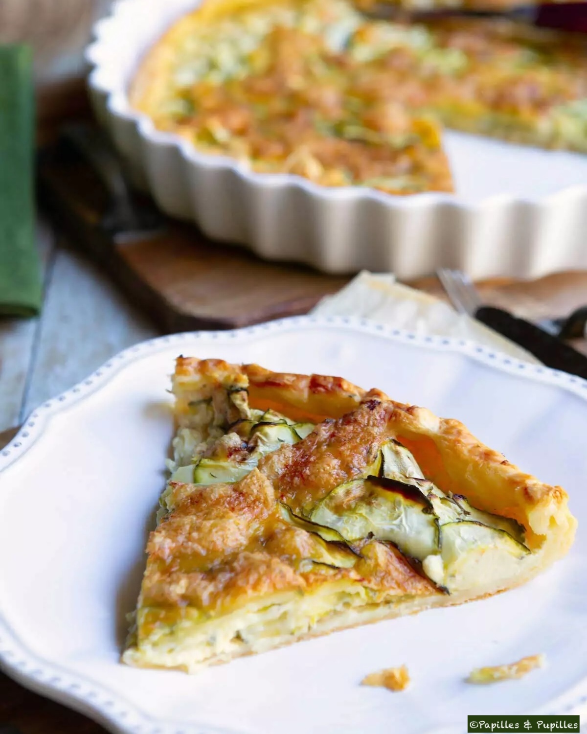 Tarte courgettes mozzarella mascarpone