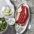 Gravlax de saumon à la betterave