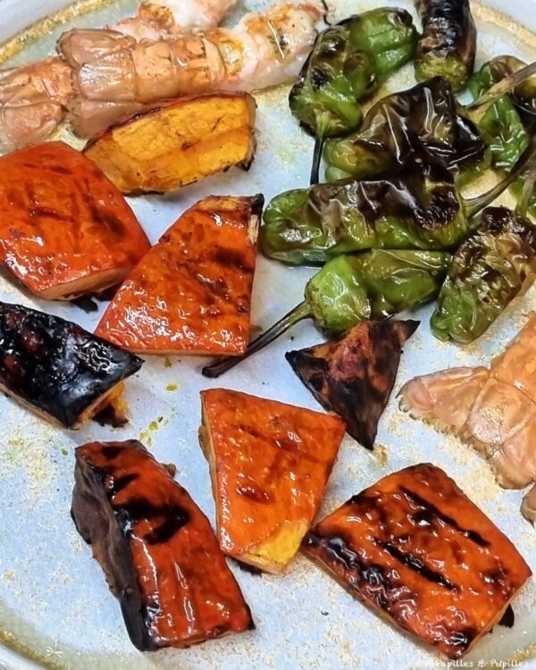 Légumes passés au BBQ (green egg)