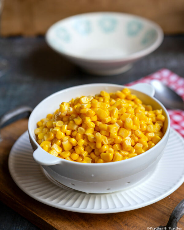 Maïs égoutté