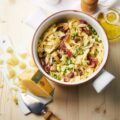 One pot pasta – Tagliatelles à la Pancetta et au Sbrinz aop