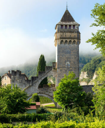 Vue sur le Pont Valentré, Cahors