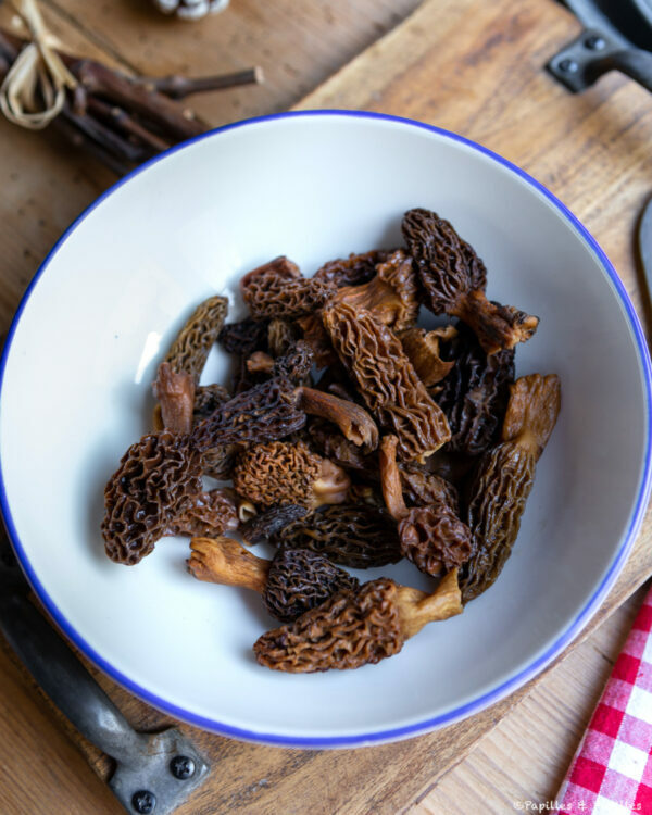 Champignons égouttés