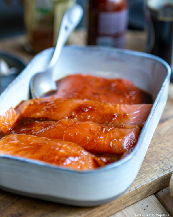 Pavés de saumon marinés