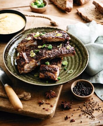 Travers de porc (ribs) au miel et sauce soja