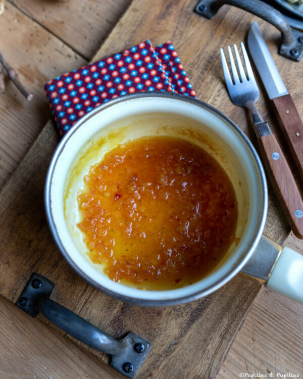 Réduction vin blanc échalote bouillon