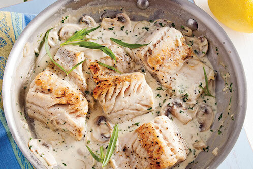 Doré aux champignons et fines herbes ©5 ingrédients15Minutes