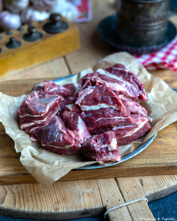 Joue de boeuf coupée