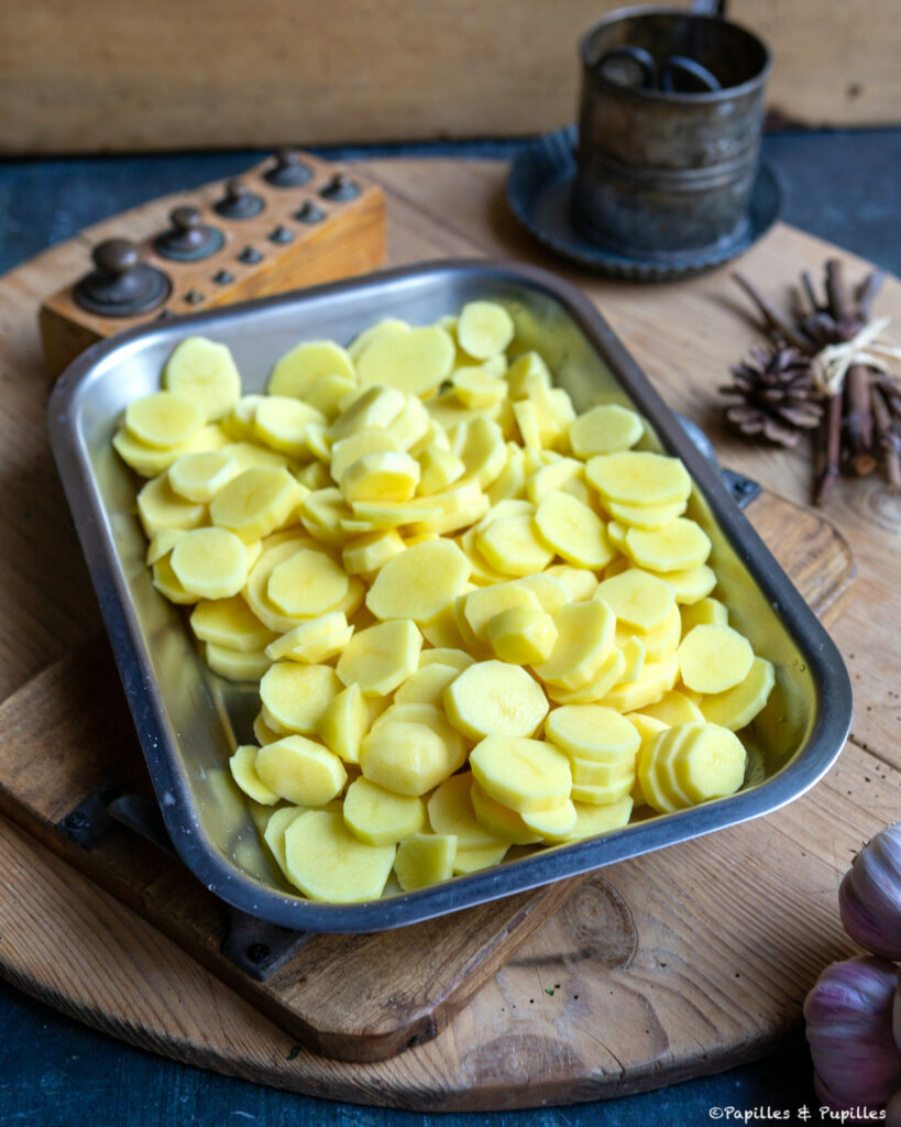 Pommes de terre tranchées