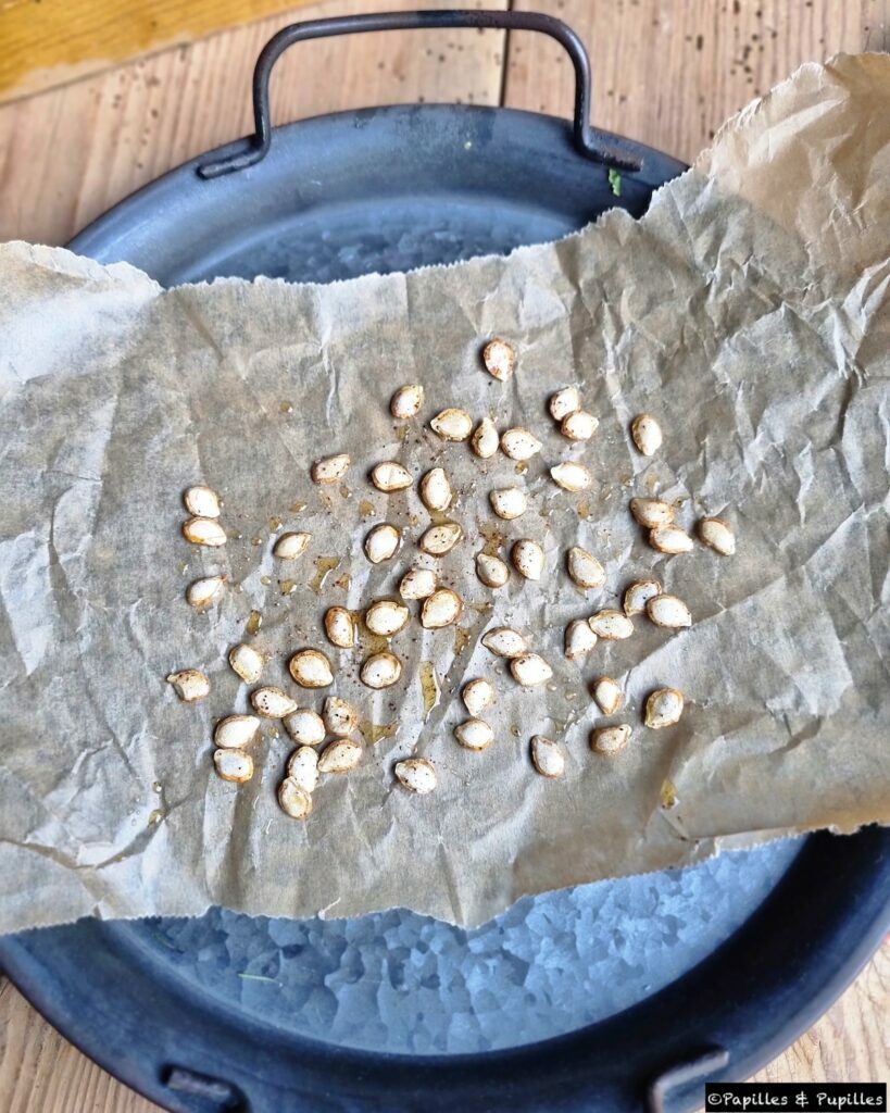 Graines de courge assaisonnées crues