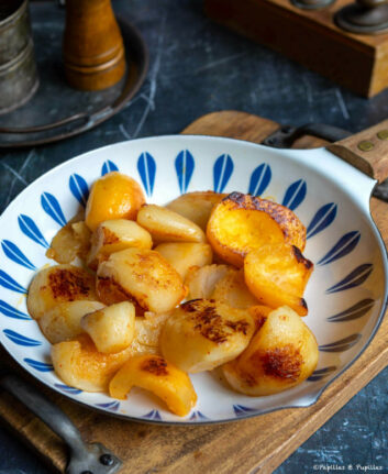 Navets caramélisés miel et piment