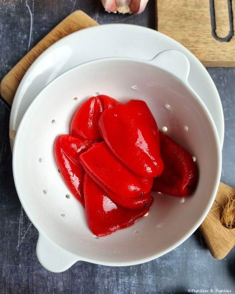 Piquillos égouttés