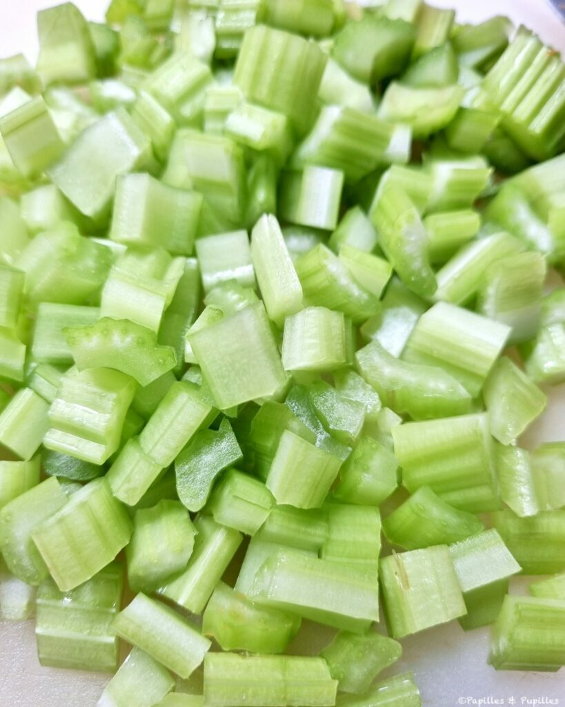 Dés de céleri