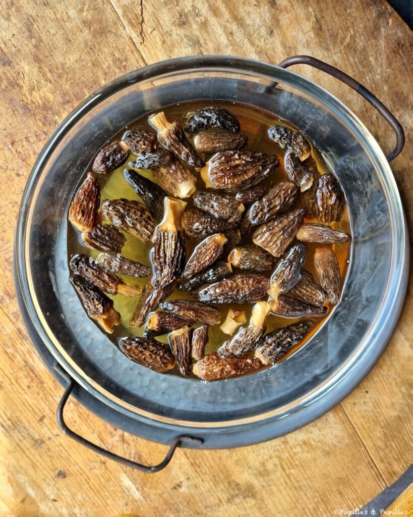 Au bout de 15 mn de trempage